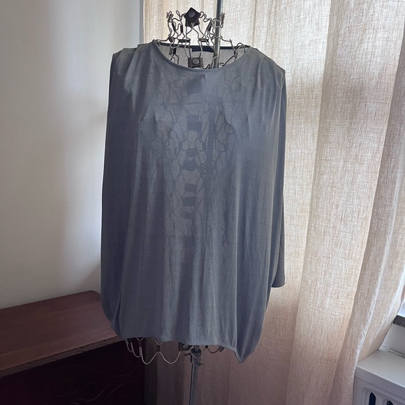 Wonderful COS drape top with shoulder pleats. Grey melange size S. - Picture 2 of 6